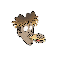 natachartt food felix sandwich kebab Sticker