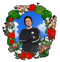 Flowers Hello Sticker