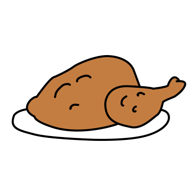 chicken Sticker by Lowi