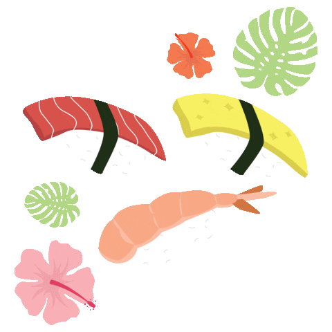 saedesignhi giphyupload food sushi hawaii Sticker