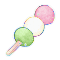 Ice Cream Flower Sticker
