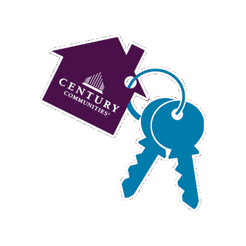 ccstn giphygifmaker century communities new house keys keys to a new home Sticker
