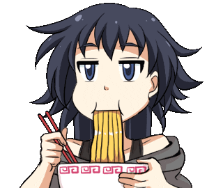 Noodles Eating Sticker by Jin