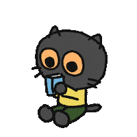 Tired Cat Sticker
