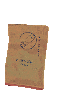 New Orleans Bag Sticker by Coast To Coast Coffee