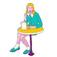 Food Girl Sticker by krist menina