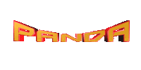text panda Sticker