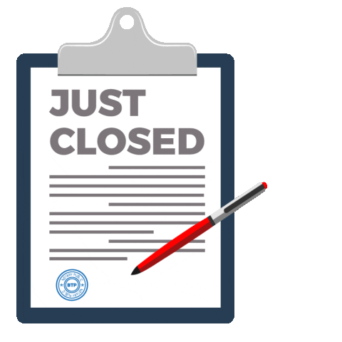 Btpnotaryservices giphyupload notary signed just closed Sticker