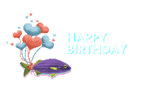 LEFEET happy birthday diving lefeet sublue Sticker