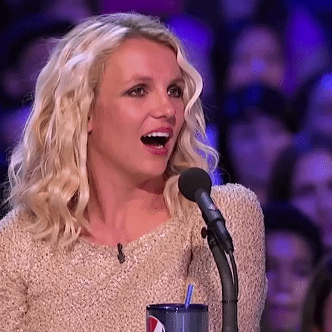 shocked britney spears GIF by X Factor Global