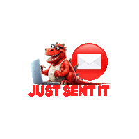 drasticdigital done sent message sent email sent Sticker