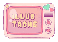 Pink Illustration Sticker by illustache