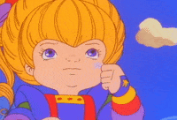 rainbow brite yes GIF