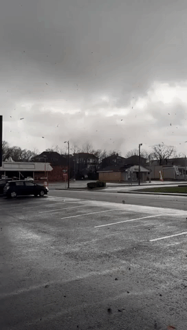 'Oh My God': Possible Tornado Leaves Damage in Hopkinsville, Kentucky
