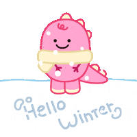 Happy Snow Day Sticker by DINOSALLY