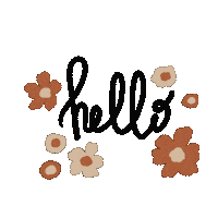 Flower Hello Sticker