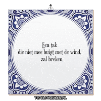 Wind Spreuk Sticker by Tegelspreuken.nl