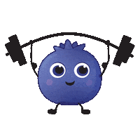 Fruit Weightlifting Sticker by California Pops