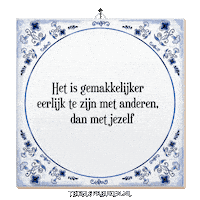 Wijsheid Spreuk Sticker by Tegelspreuken.nl
