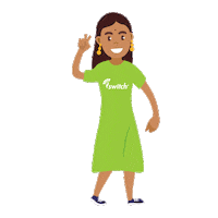 Happy Indian Girl Sticker by iSwitch