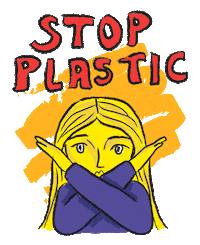 girl no Sticker by Tolly Dolly Posh