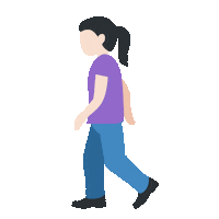 emojivid woman emoji walking activity Sticker