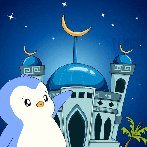 Pray Eid Al Fitr GIF by Pudgy Penguins