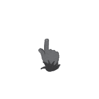 Power Hand Sticker by Paw3r