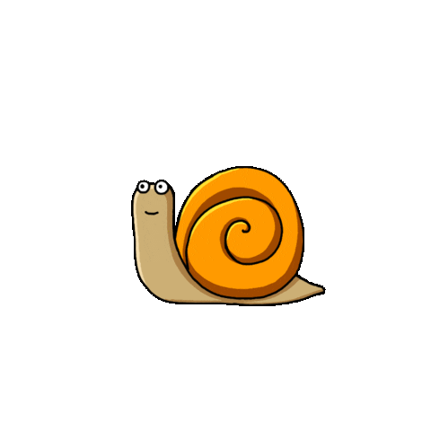 AnMyVisuals giphyupload omg snail ohmygod Sticker