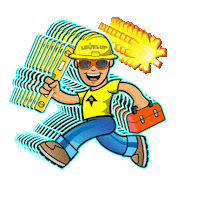 Level Up Sun Sticker by Level Up Customs