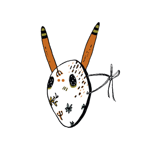 Amanda_Siworae giphyupload happy dance mask Sticker