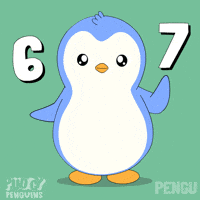 6 7 Penguin GIF by Pudgy Penguins
