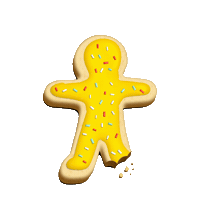 Gingerbread Man Christmas Sticker