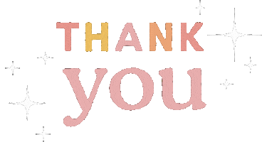 Thanks Thank You Sticker by SarahRaanan
