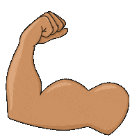 Byggern strong diy muscles girlpower Sticker