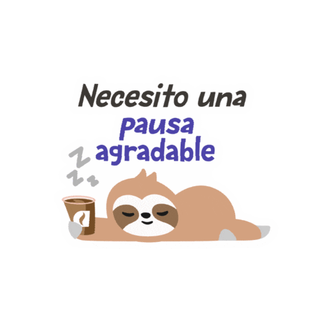 alliancevending giphygifmaker tired cafe buenos dias Sticker