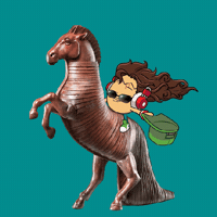 Horse Skateboarding GIF by bad egg co