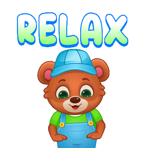 Relaxing Chill Out Sticker by Lucas and Friends by RV AppStudios