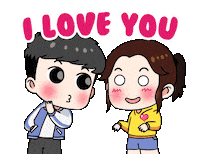 i love you animation Sticker
