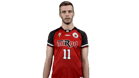 Confused Volleyball Sticker by VK MIRAD UNIPO Prešov