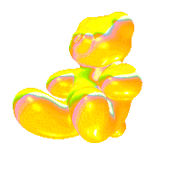 Rotate Gummy Bear Sticker by rhubarb