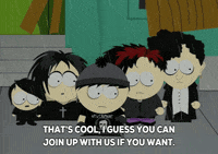 goth emo GIF by South Park 