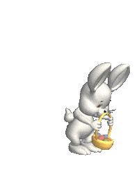 Bunny Rabbit Happy Easter Sticker