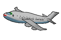 Hungjeruncle airplane catherine cabin crew hungjeruncle Sticker