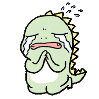 Sorry Dinosaur Sticker by PeggySu