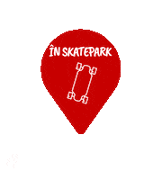 PizzaHutRO pizza skate location pin Sticker