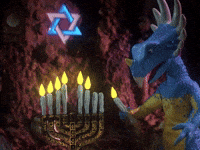 Lighting the Menorah