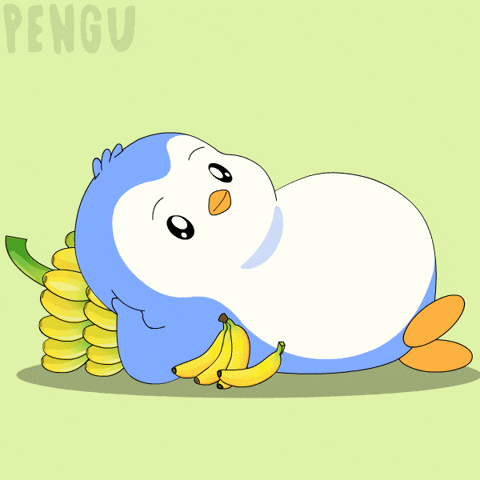 Feel Good Eating GIF by Pudgy Penguins