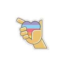 Heart Pride Sticker by Glovo