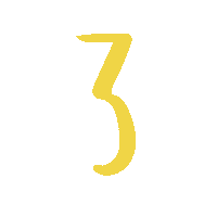 Numbers Tre Sticker